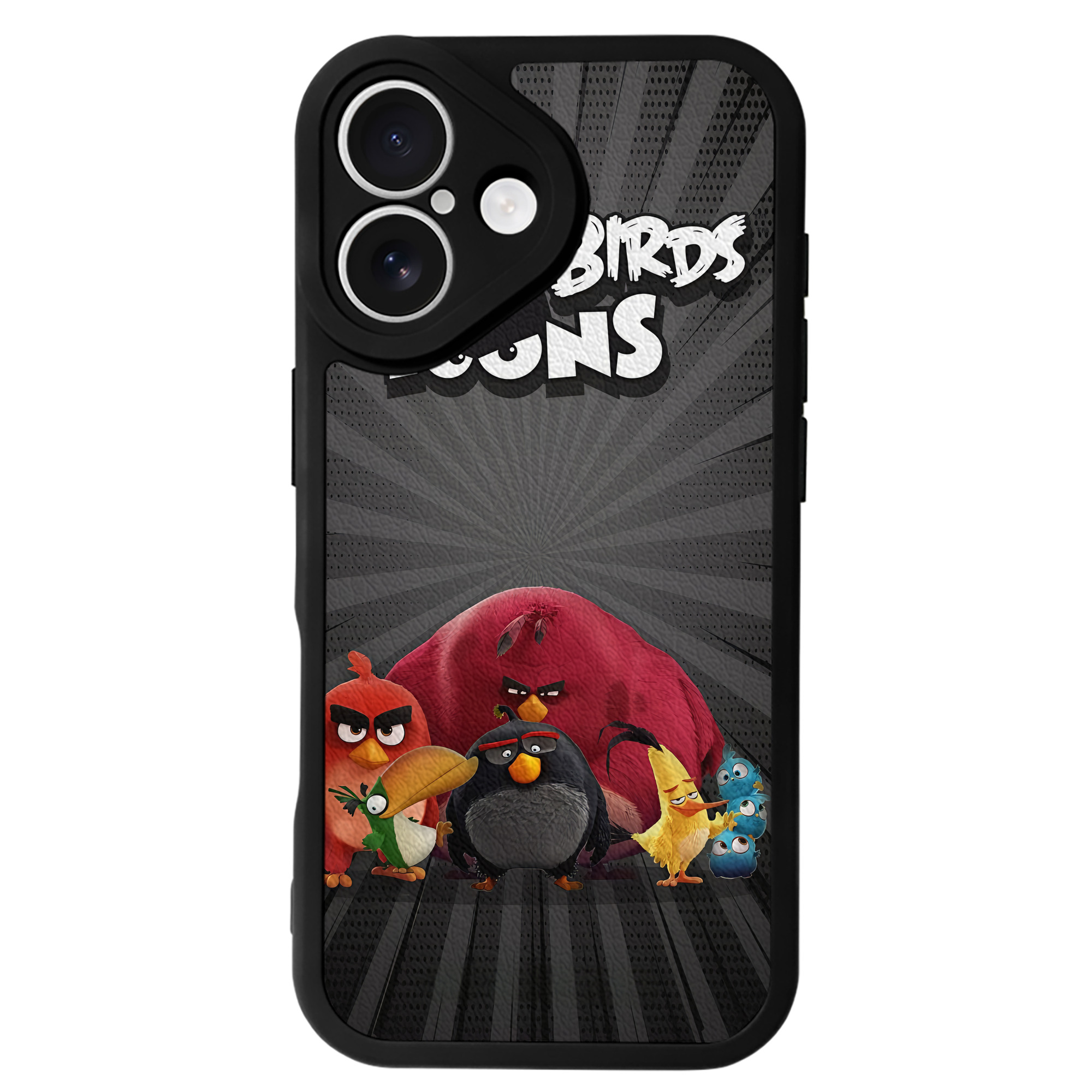 （画像用） Angry Birds アングリーバード 【iPhone 16シリーズ対応】シリコンスマホケース（レザー調） 材質：シリコン